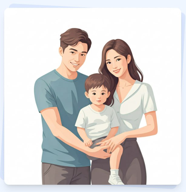 Happy family background