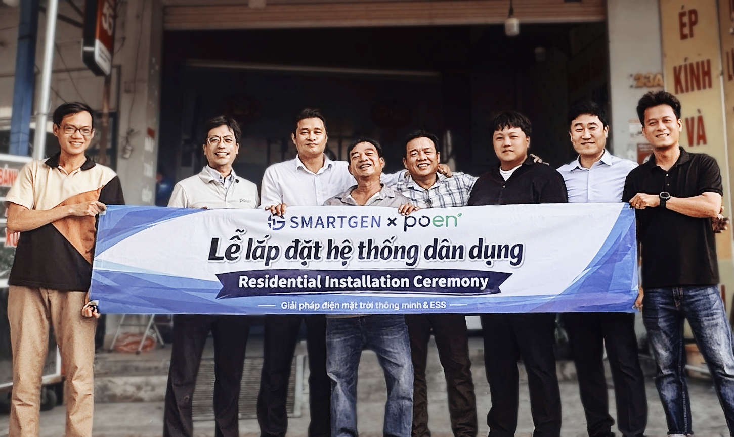 SMARTGEN triển khai dự án điện mặt trời và ESS dân dụng đầu tiên